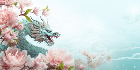 Happy new year 2024 year of the dragon. chinese new year of the dragon