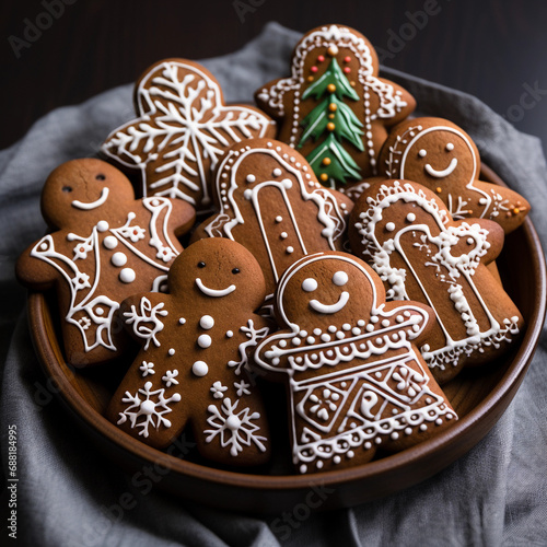 Artistically Staged Gingerbread Cookies