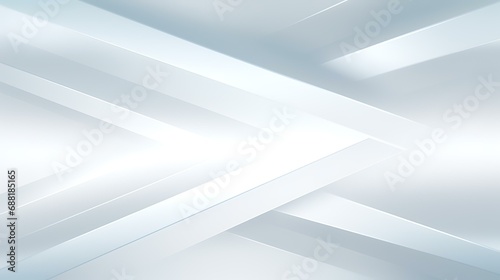 Abstract geometric background. White and blue colors. 3D Rendering