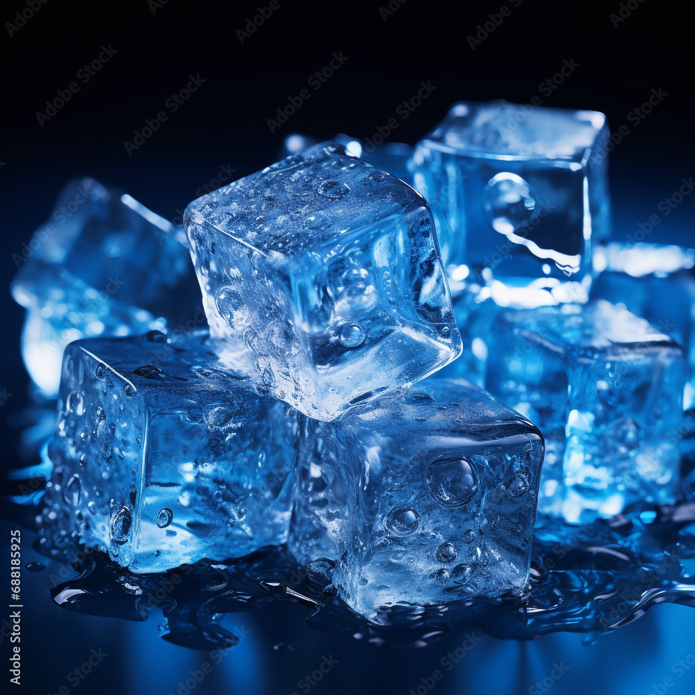 Artistically Stylized Single-Color Ice Cubes: A Fresh Take on Modern Design Artistically Stylized Single-Color Ice Cubes: A Fresh Take on Modern Design