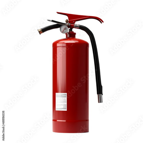 Fire extinguisher isolated on transparent background