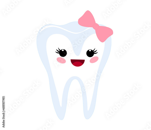Cute cartoon tooth fairy. Vector illustration
