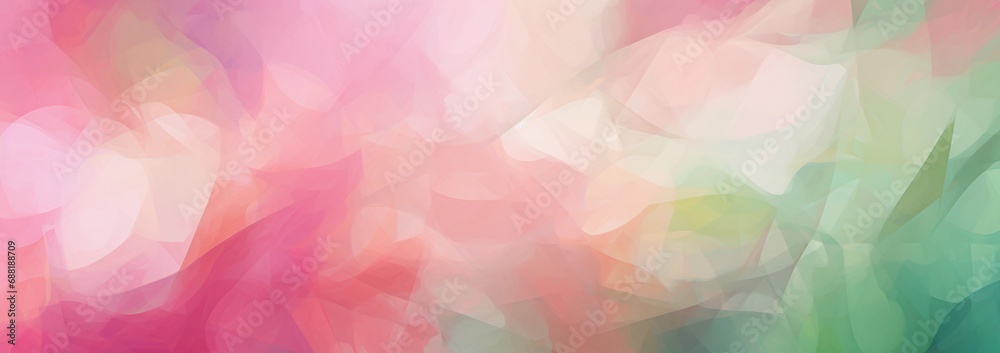 Abstract banner background of vibrant pinks and greens Abstract banner background of vibrant pinks and greens