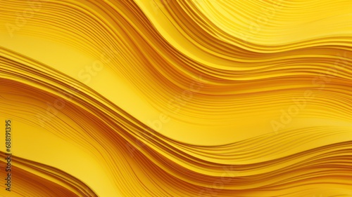 Yellow soft wave background with lines created with Generative AI