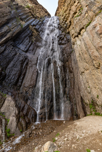 waterfall Abai su in Kabardino-Balkaria. The nature of the North Caucasus.