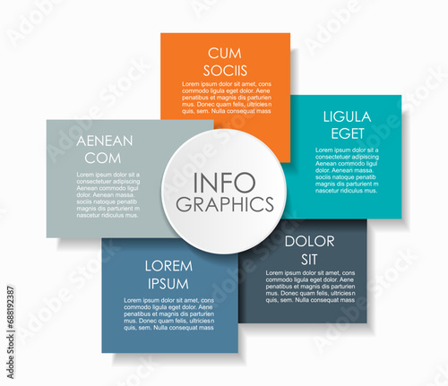 Infographic design template with place for your data. Vector illustration.