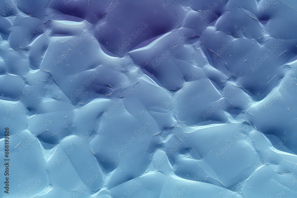 Fototapeta premium An illustration anime cartoon style of top view of a ice frozen lake water top view texture and pattern, Generated by AI