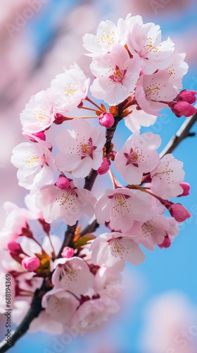 delicate cherry blossom tree  capturing the beauty and elegance of spring