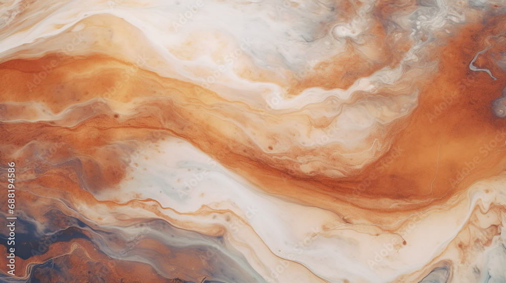 Fluid Marble Textures in Earthy Tones Background