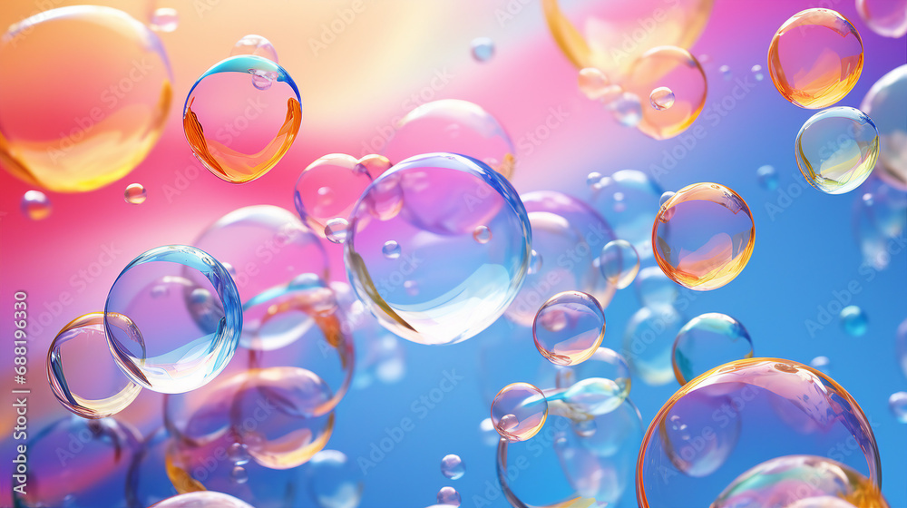 Playful Patterns of Floating Soap Bubbles Background Playful Patterns of Floating Soap Bubbles Background