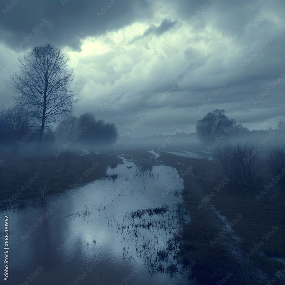 paisaje, bruma, acuático, lago, naturaleza, río, niebla, cielo, bosque, madrugada, árbol, de invierno, árbol, otoñal, confuso, amanecer, impresiones, al aire libre, nublado, catarro, nieve, azul, esce