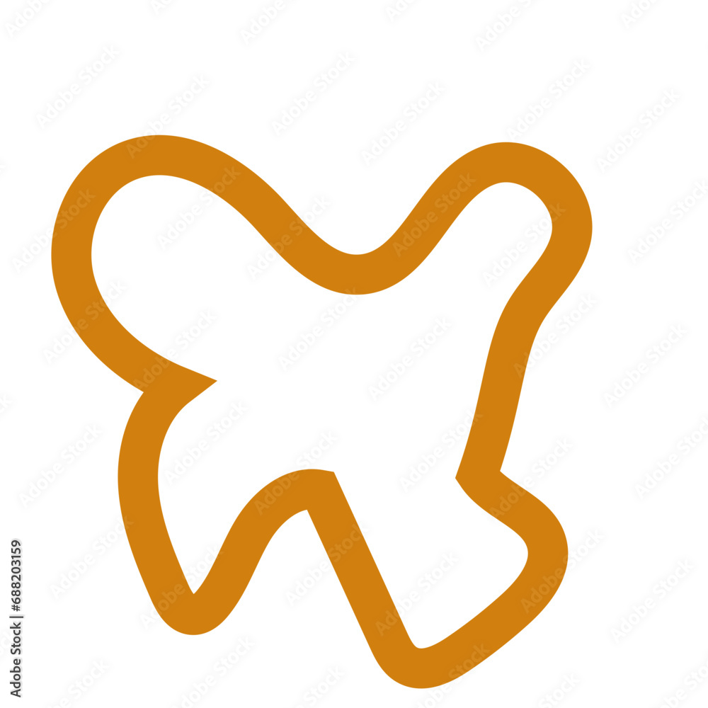Brown abstract shapes outlines vectors Brown abstract shapes outlines vectors