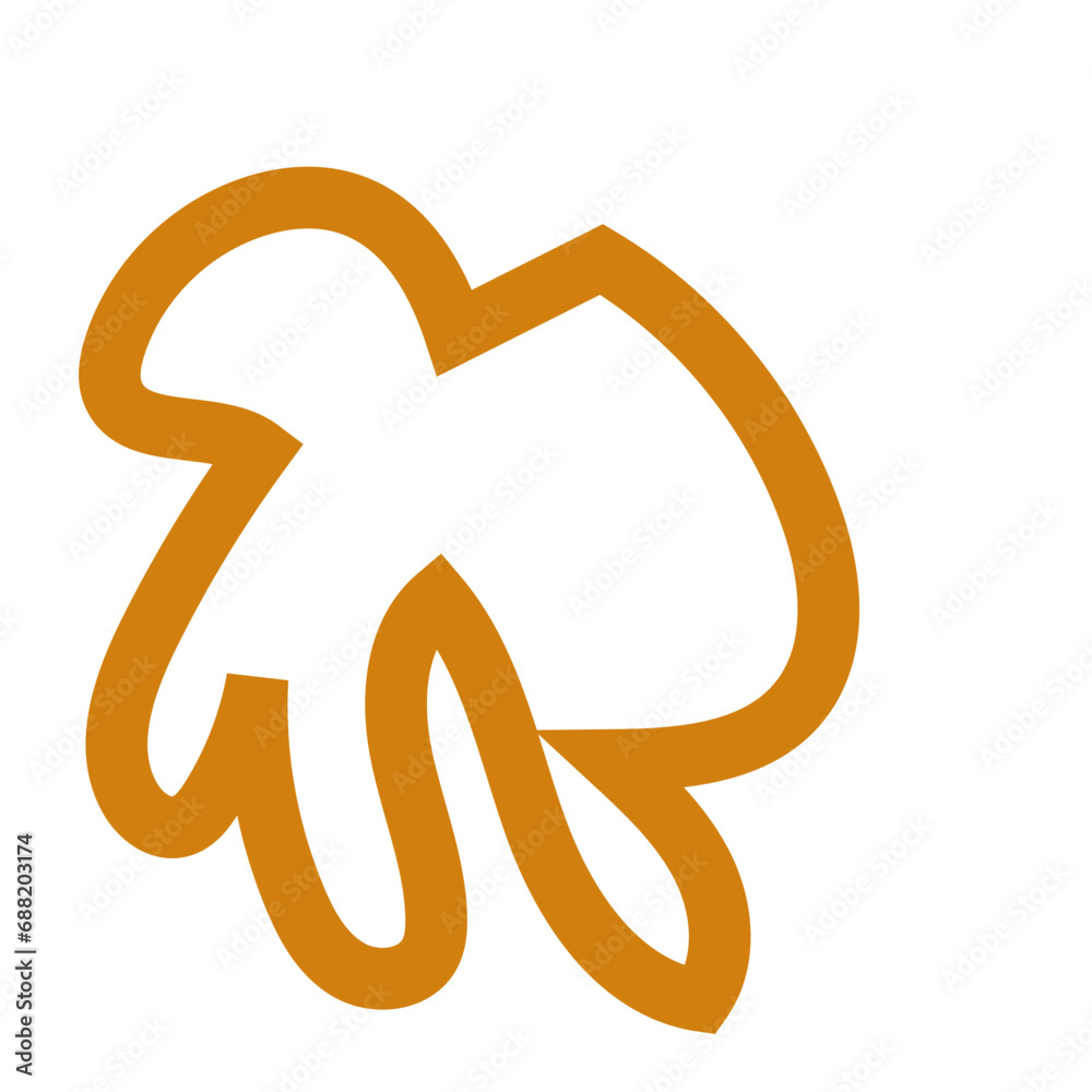 Brown abstract shapes outlines vectors Brown abstract shapes outlines vectors