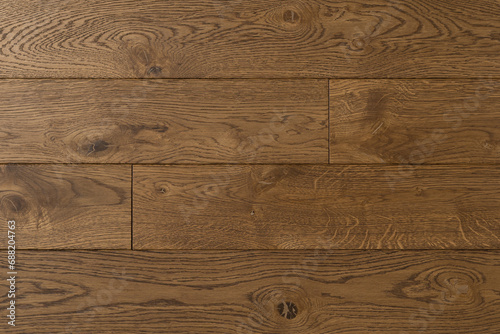 Texture of natural white oak parquet. Wooden boards for polished laminate. Background of blank hardwood floor