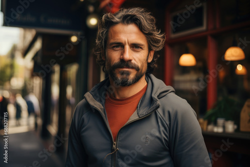 Proud barrista in the coffee shop