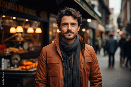 Proud barrista in the coffee shop