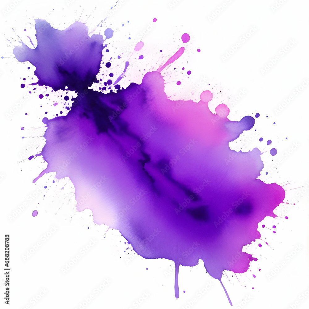 abstract watercolor splashes