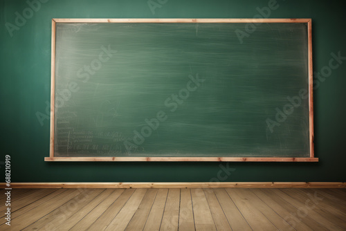 Empty blackboard board. Mockup concept for product introduction or presentation.