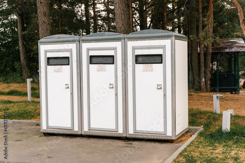 Portable Toilet Booths for Outdoor Events and Parks Facilities