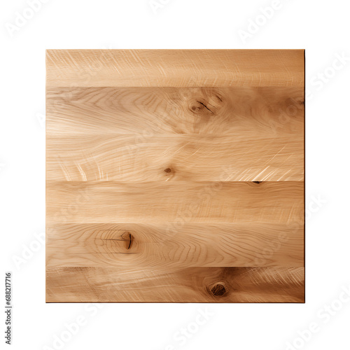 tablero de madera sobre fondo transparente