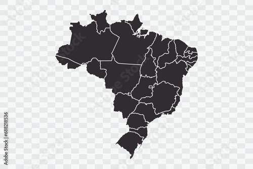 Brazil Map iron Color on White Background quality files Png