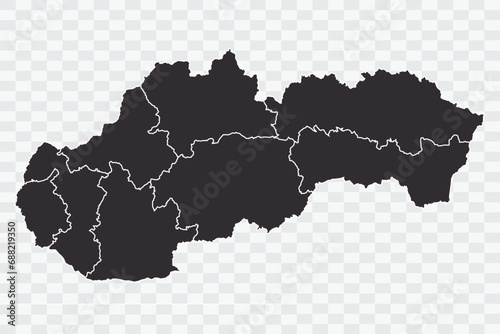 Slovakia Map iron Color on White Background quality files Png