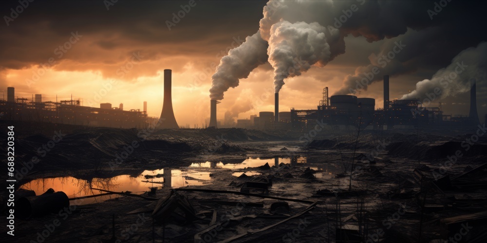 Confronting the Toxic Legacy of Coal Power, Thousands of Tons of Pollutants Pose Great Risks to Environment and Health - obrazy, fototapety, plakaty 