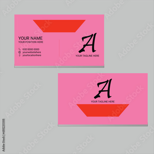 Beauty women modern business card for skin care, salons and spas with logo