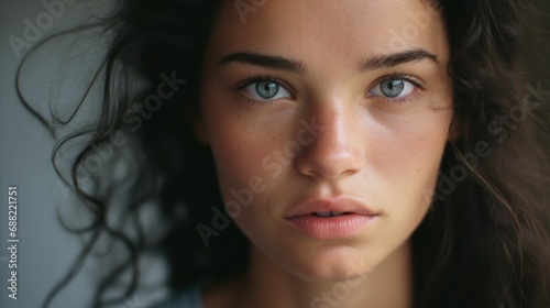 Young beautiful woman with natural make-up