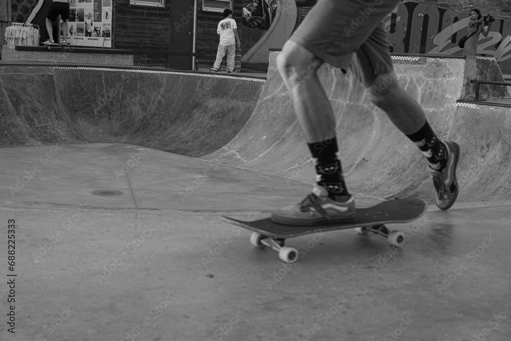 Fototapeta premium Skater and his socks