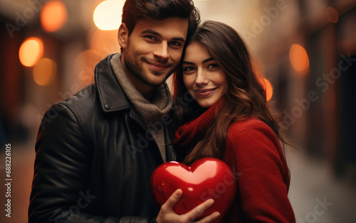 Romantic moment, couple wit...