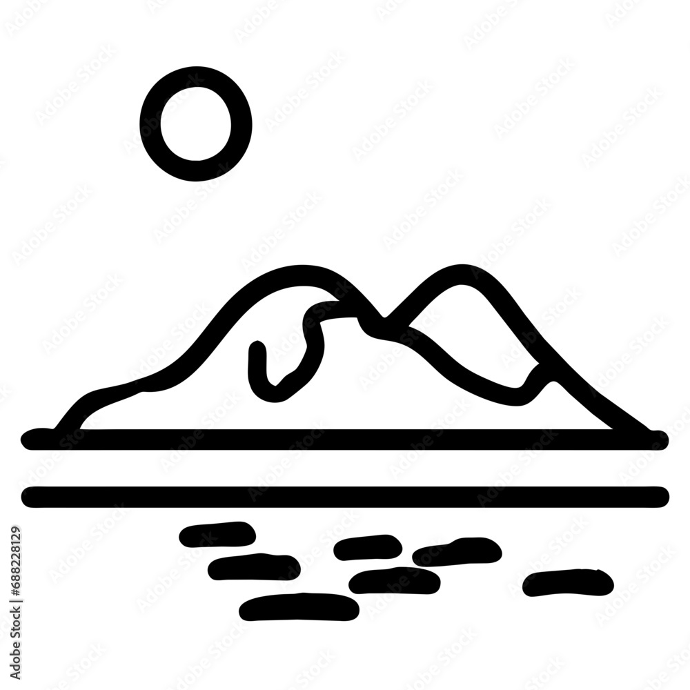 illustration of a mountain illustration of a mountain