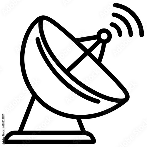 satellite dish antenna icon photo