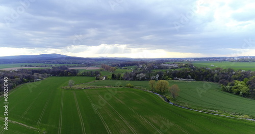 Fields with various types of agriculture 4K © volf anders