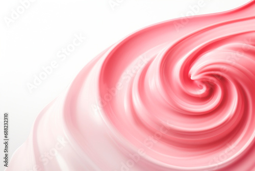 Strawberry pink mousse swirl texture photo