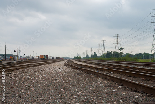 Houston Texas Train Track Rails