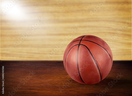 New classic orange basketball ball
