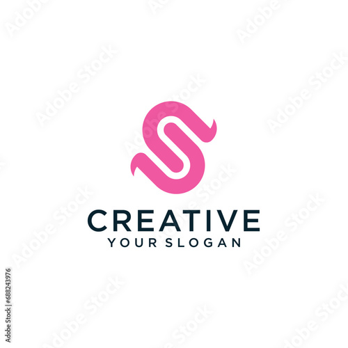 s logo design with monogram