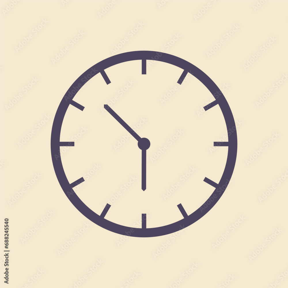 Vector of simple clock good for icon symbol Vector of simple clock good for icon symbol