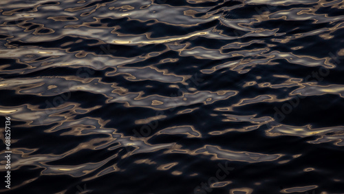 Abstract water surface ripples at sunset