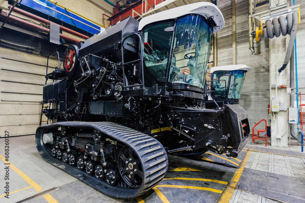 custom made wallpaper toronto digitalAgricultural machinery manufacturing. Assembly line of caterpillar tractors or harvesters