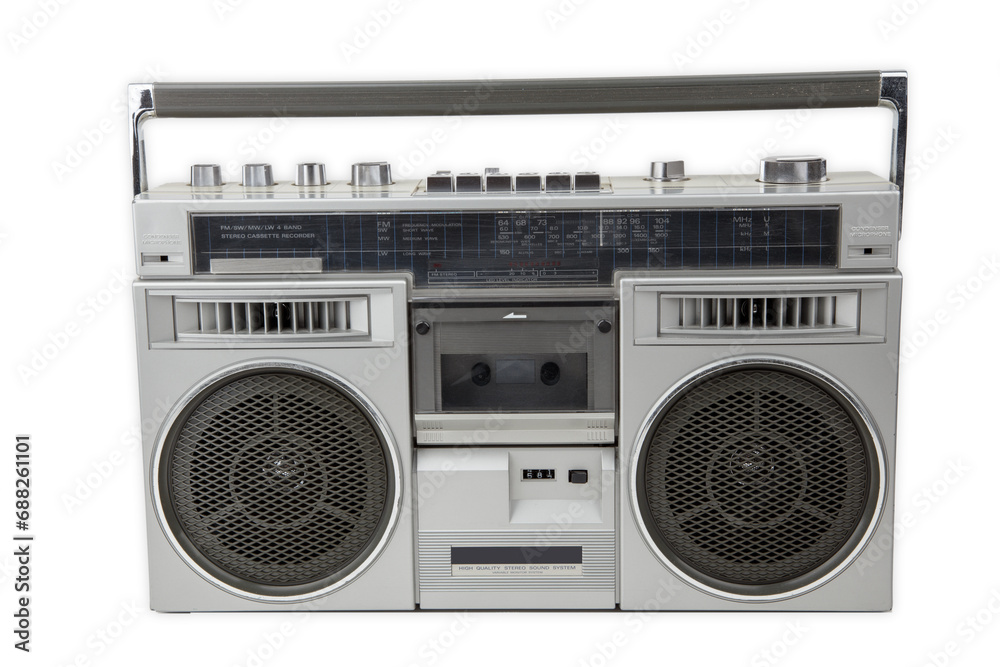 Fototapeta premium Portable Tapedeck of the 80s