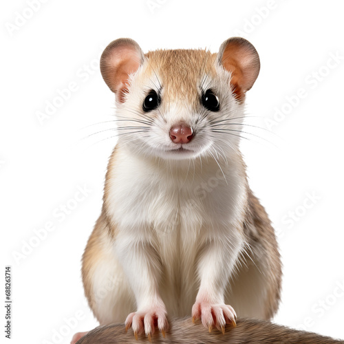 Fierce and fearless, the small mammal with a pointed snout and delicate whiskers stands out in the wild, embodying the untamed spirit of the rodent family