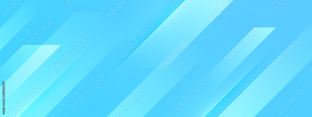 Blue vector modern abstract banner with shapes Blue vector modern abstract banner with shapes