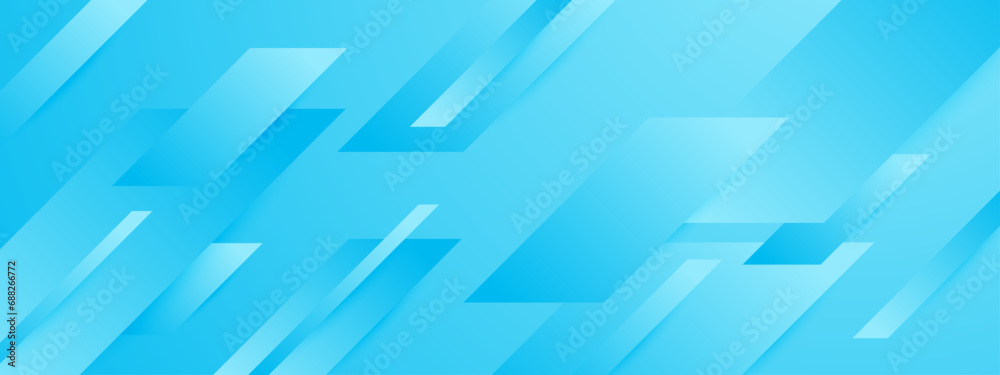 Blue vector modern abstract banner with shapes Blue vector modern abstract banner with shapes