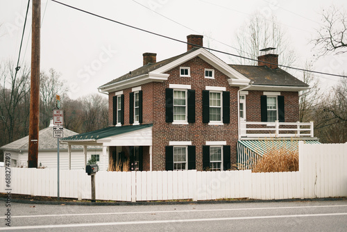 Fototapeta Naklejka Na Ścianę i Meble -  Brick house in Monkton, Maryland