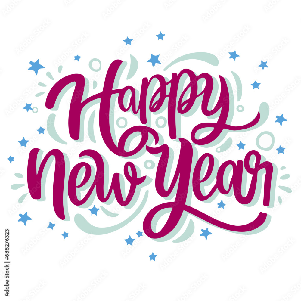 Happy New Year vector sign Happy New Year vector sign
