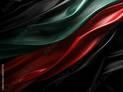 United arab emirates national flag background, UAE flag weaving made by silk cloth fabric, UAE background, ai generated image photo