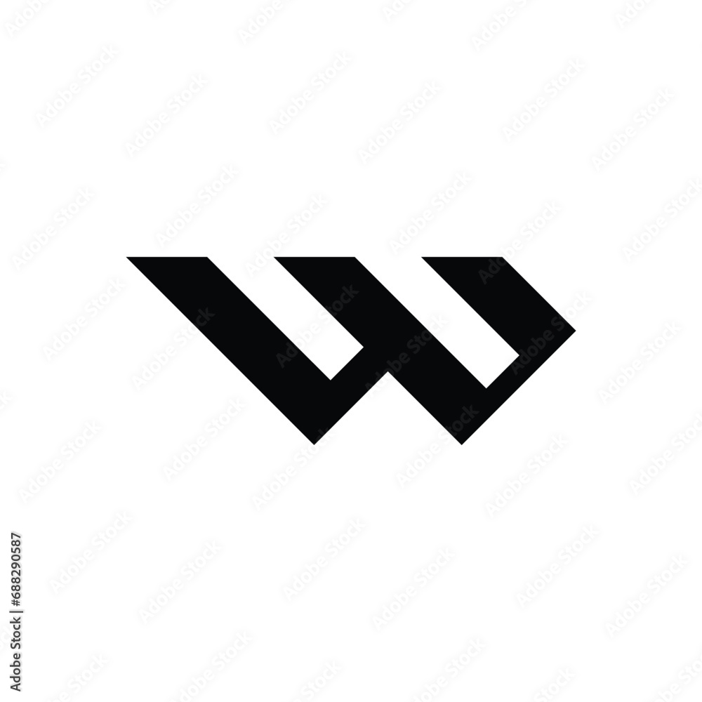 modern letter W logo design modern letter W logo design