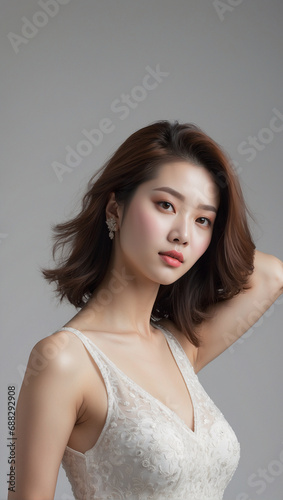 Portrait of beautiful korean woman